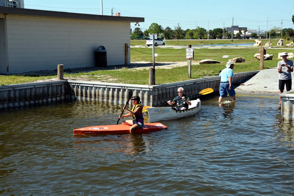 Cardboard boat race